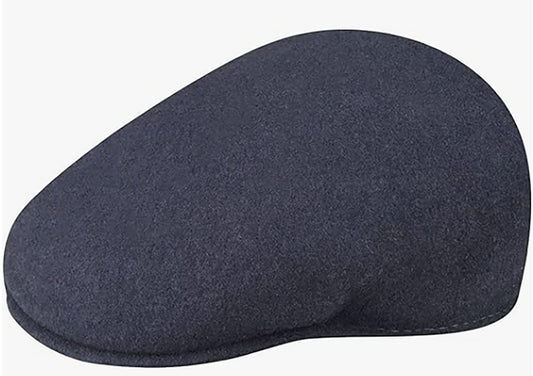 Kangol 504 Wolle Flatcap Schiebermütze - Deep Springs - Graublau