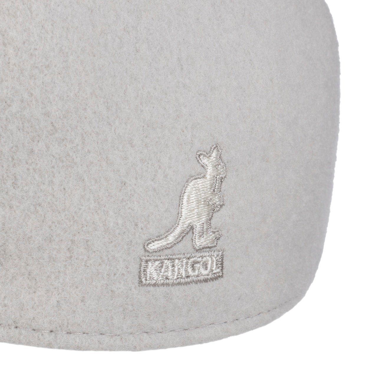 Kangol 504 Wolle Flatcap Schiebermütze - Moonstruck - Hellgrau