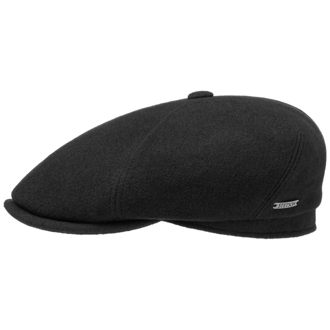 Stetson Brooklin Wolle Kaschmir - Flatcap - 6-teilig - Schwarz