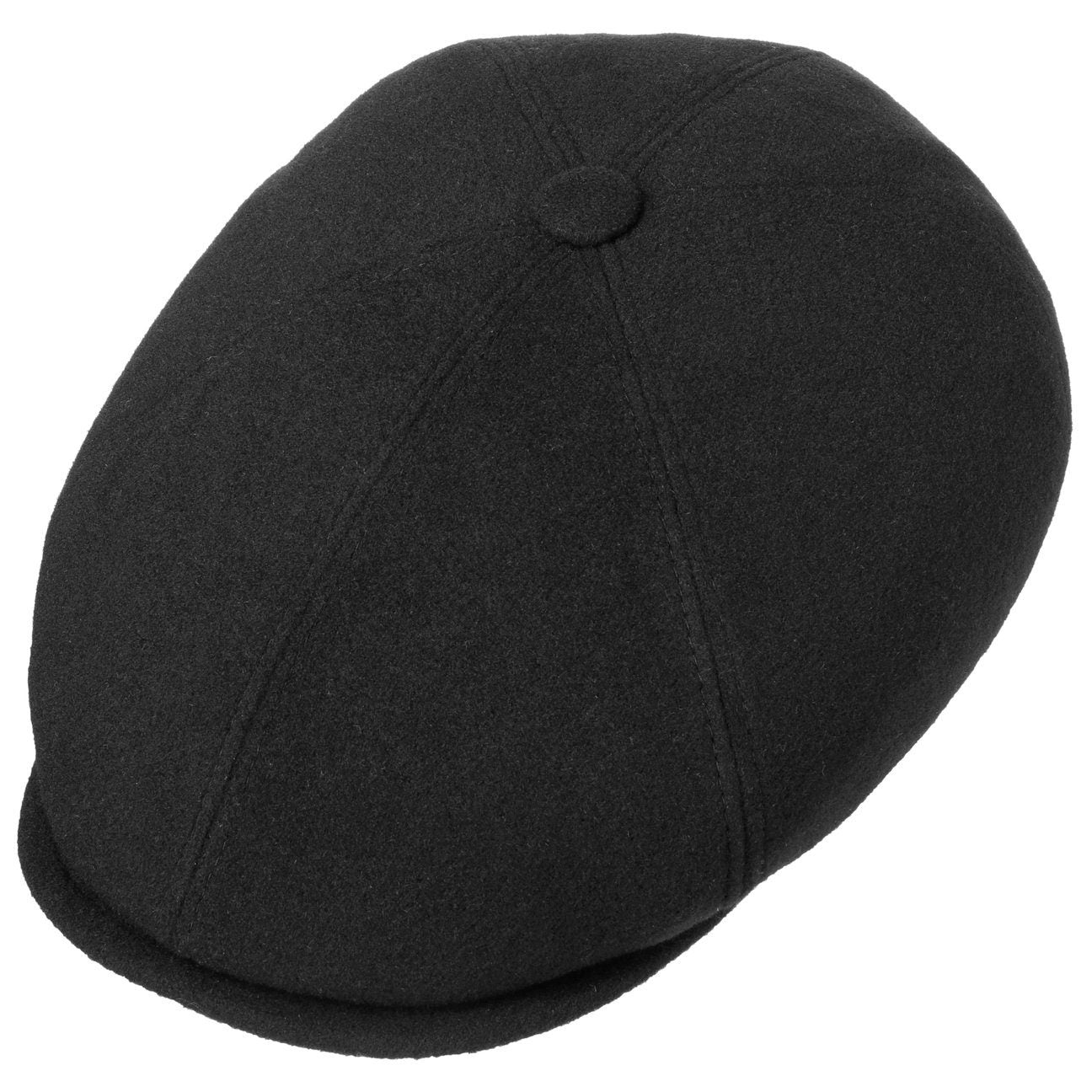 Stetson Brooklin Wolle Kaschmir - Flatcap - 6-teilig - Schwarz