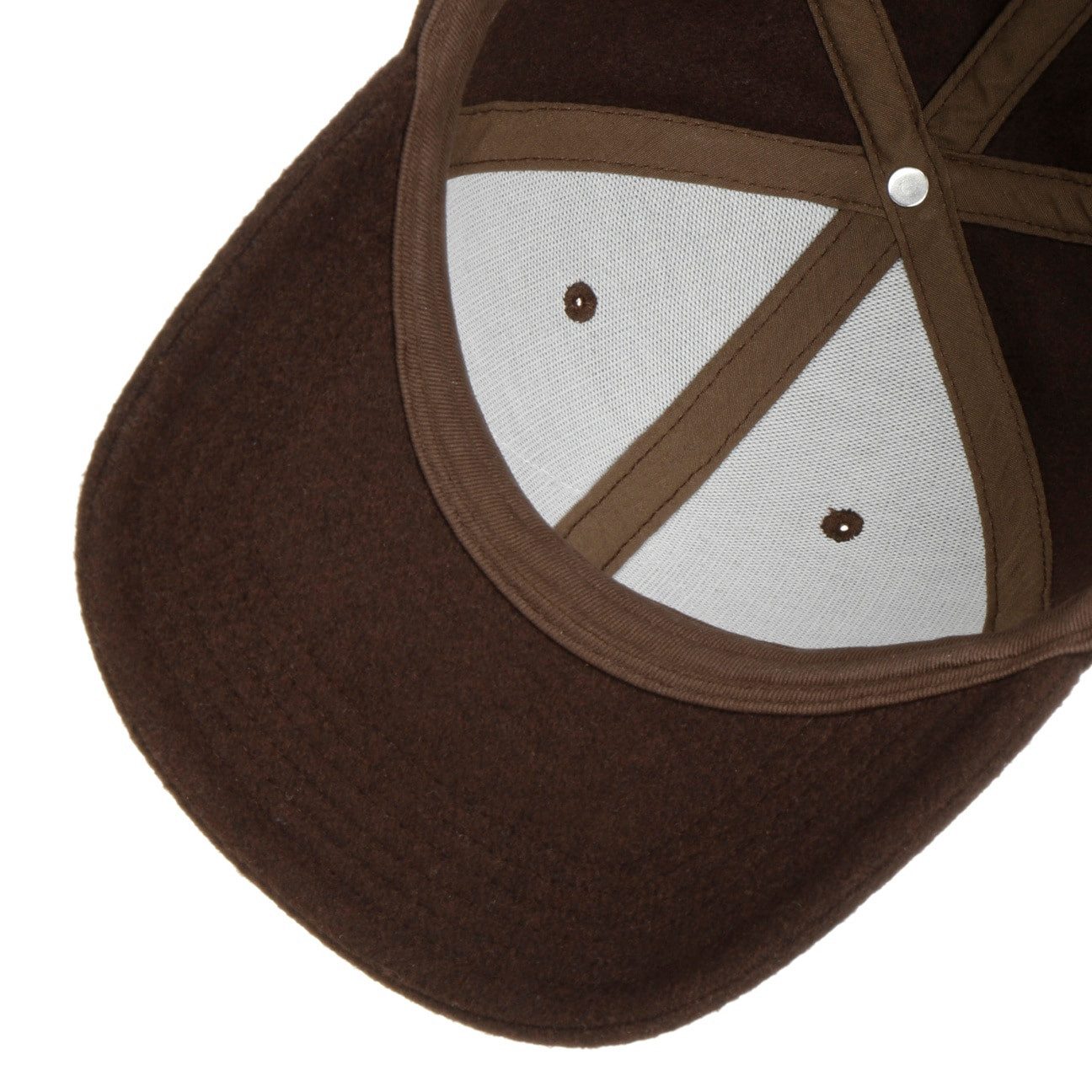 Stetson Philadelphia Vintage Wool Patch Basecap - 6 - Braun