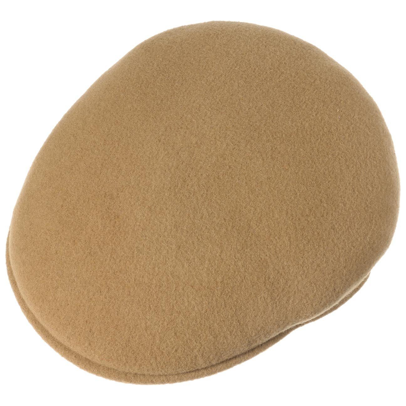 Kangol 504 Wolle Flatcap Schiebermütze - Camel - Hellbraun