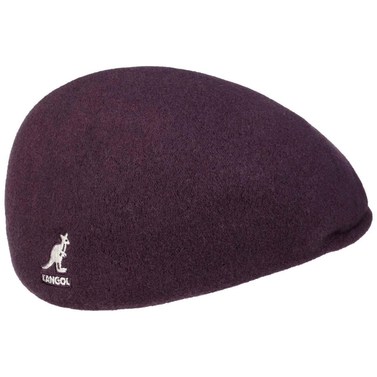 Kangol Seamless 507 Wolle Flatcap Schiebermütze - Deep Plum - Pflaume
