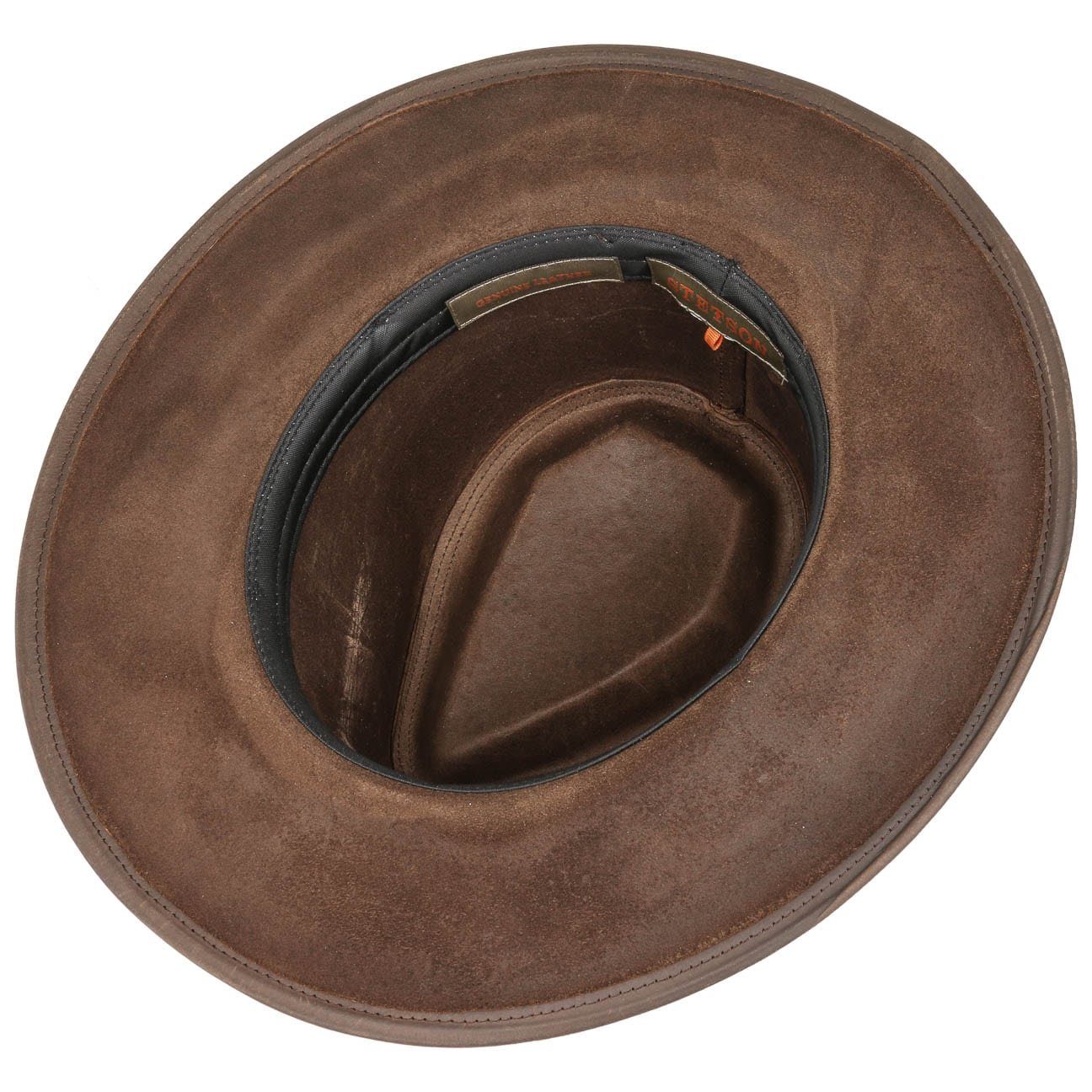 Stetson Buffalo Leder-Hut - Westernhut - Büffel-Leder - Wasserabweisend - Braun