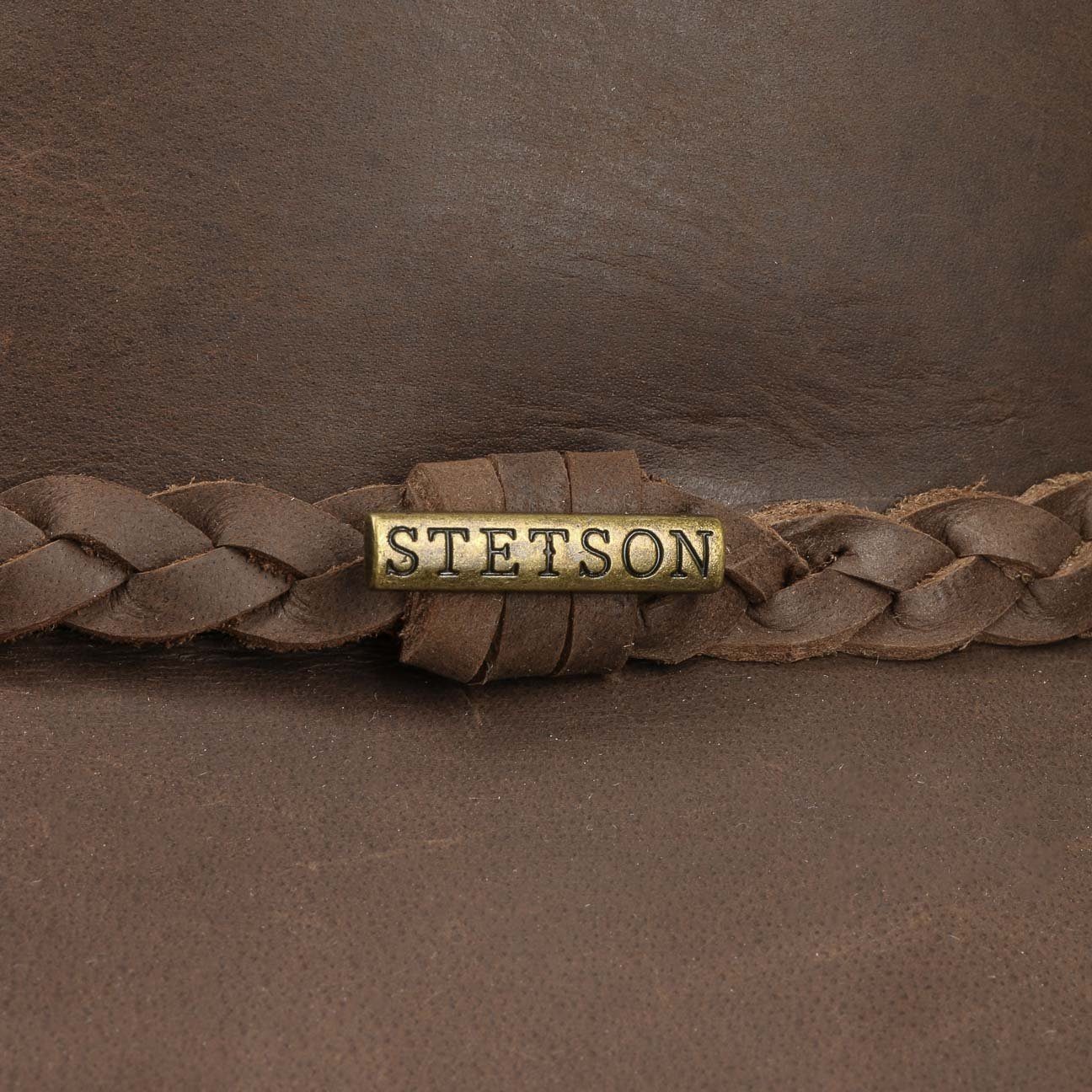 Stetson Buffalo Leder-Hut - Westernhut - Büffel-Leder - Wasserabweisend - Braun