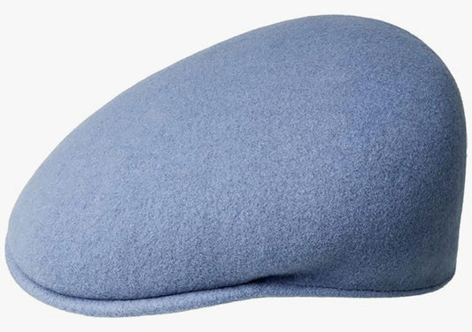 Kangol 504 Wolle Flatcap Schiebermütze - Denim Blue - Blau