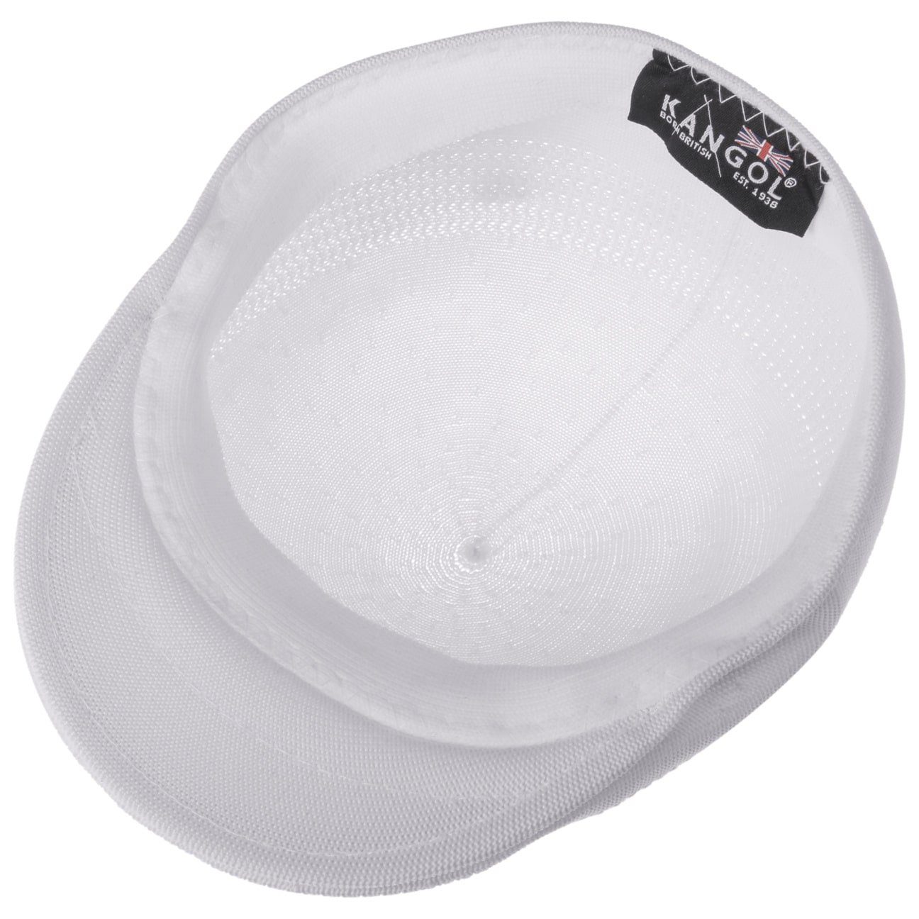 Kangol 507 Tropic Ventair Flatcap Schiebermütze - White - Weiss