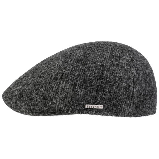 Stetson Texas Jersey Eskridge - Flatcap mit Schurwolle - Grau - Schwarz