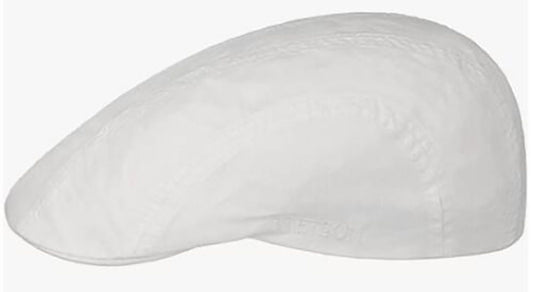 Stetson Madison Organic Ivy Cap  - Nachhaltig - Flatcap aus 100% organischer Baumwolle - Weiß