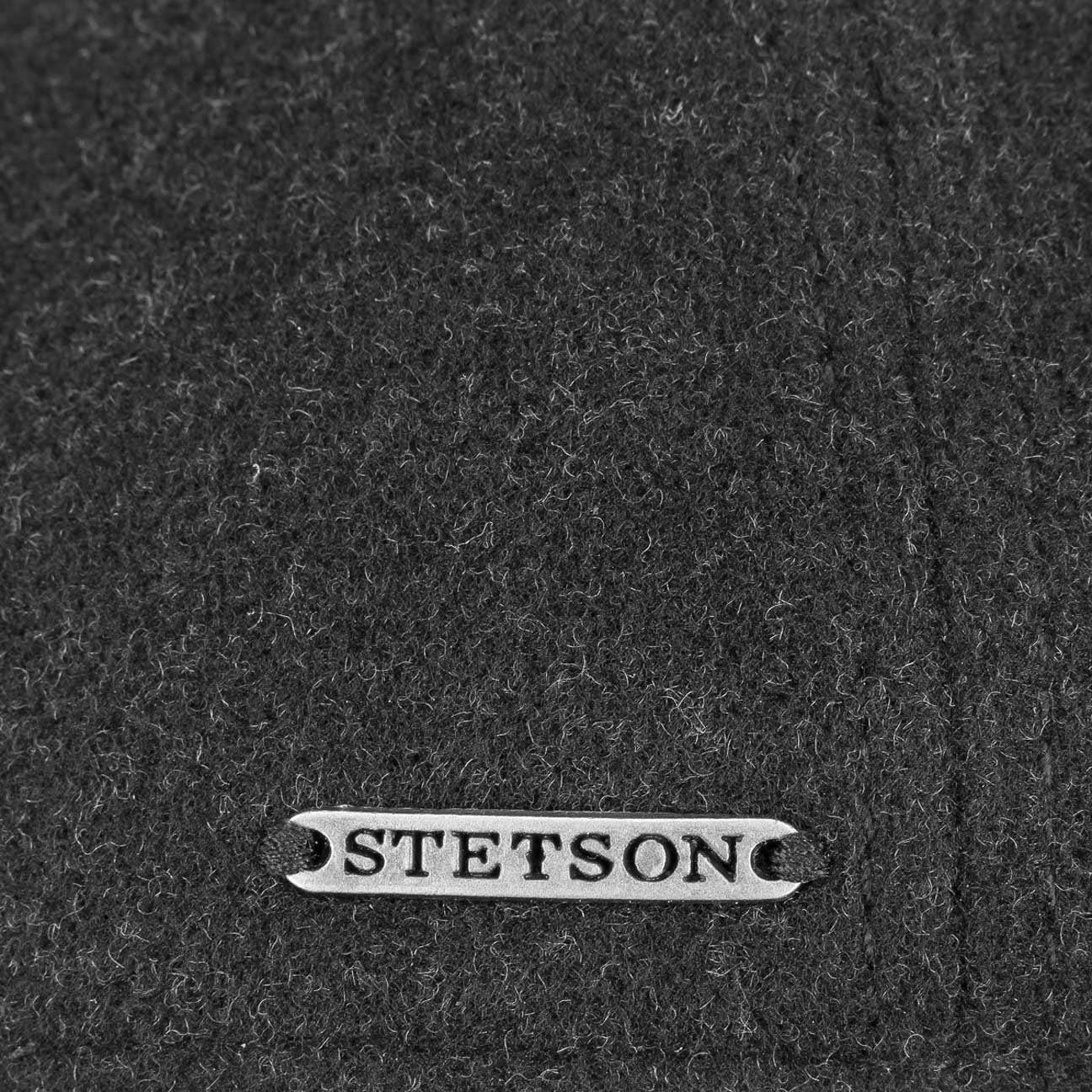 Stetson Texas Wool Cashmere - Duck Cap mit Kaschmir Ohrenklappen - Anthrazit