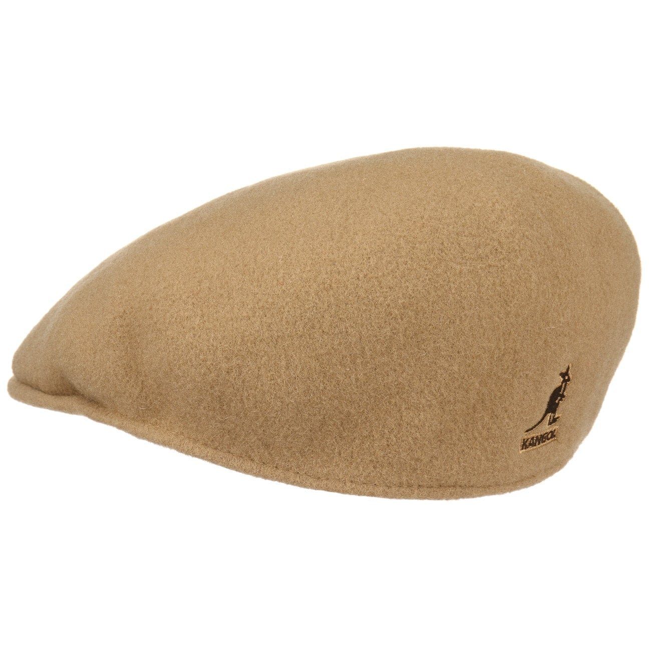 Kangol 504 Wolle Flatcap Schiebermütze - Camel - Hellbraun