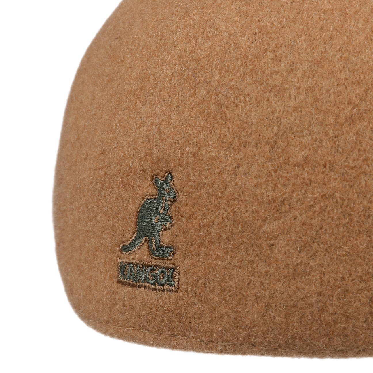 Kangol Seamless 507 Wolle Flatcap Schiebermütze - Wood - Braun