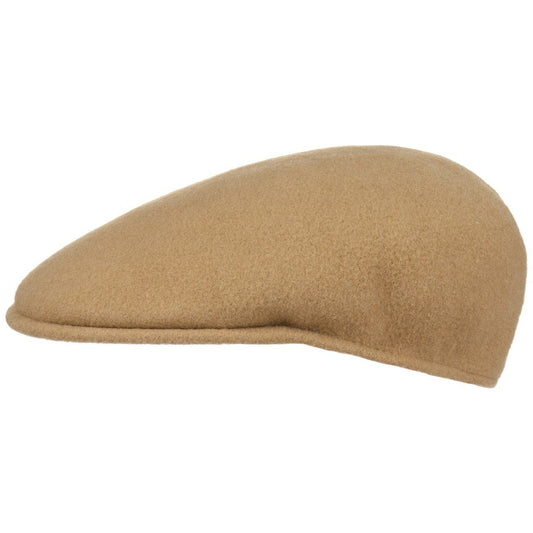 Kangol 504 Wolle Flatcap Schiebermütze - Camel - Hellbraun