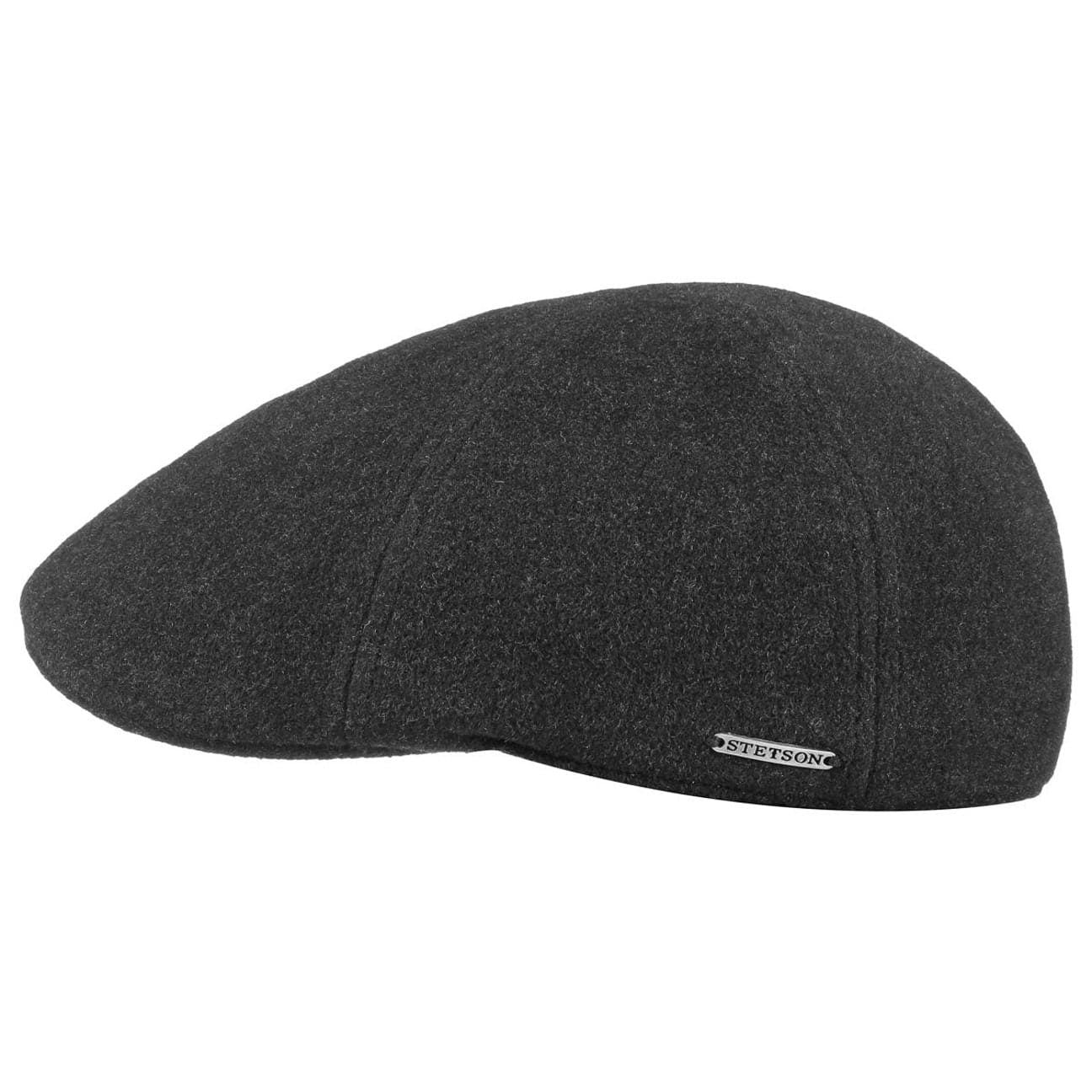 Stetson Texas Wool Cashmere - Duck Cap mit Kaschmir Ohrenklappen - Anthrazit