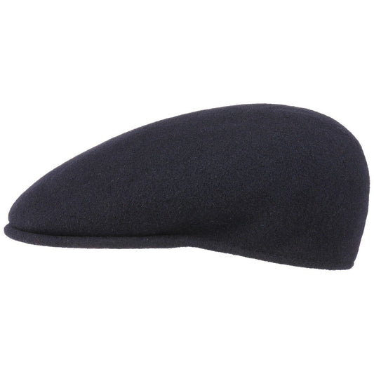 Kangol 504 Wolle Flatcap Schiebermütze - Dark Blue - Dunkelblau