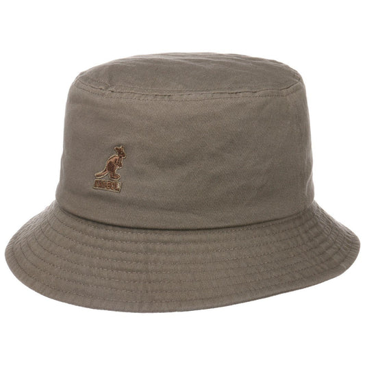 Kangol Washed Bucket Anglerhut - Khaki - Oliv