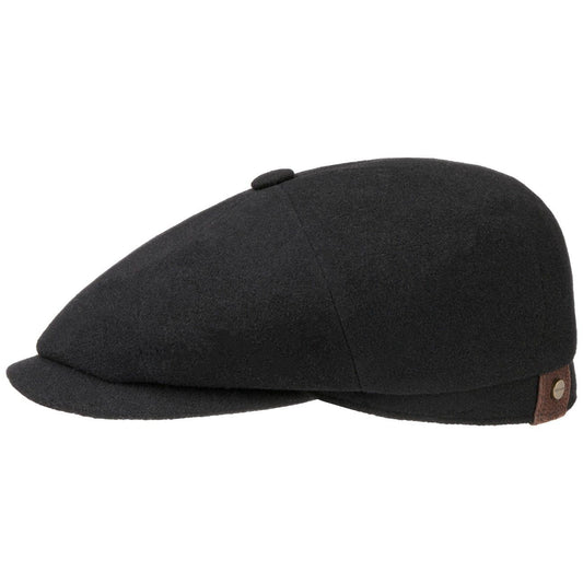 Stetson Hatteras Wolle Kaschmir - Flatcap - 8-teilig - Schwarz