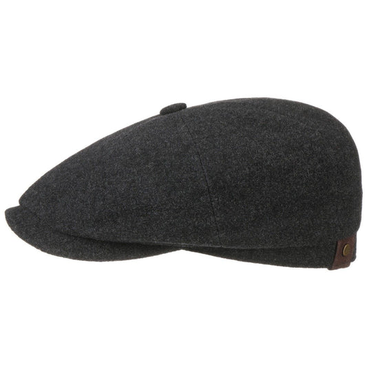 Stetson Hatteras Wolle Kaschmir - Flatcap - 8-teilig - Anthrazit