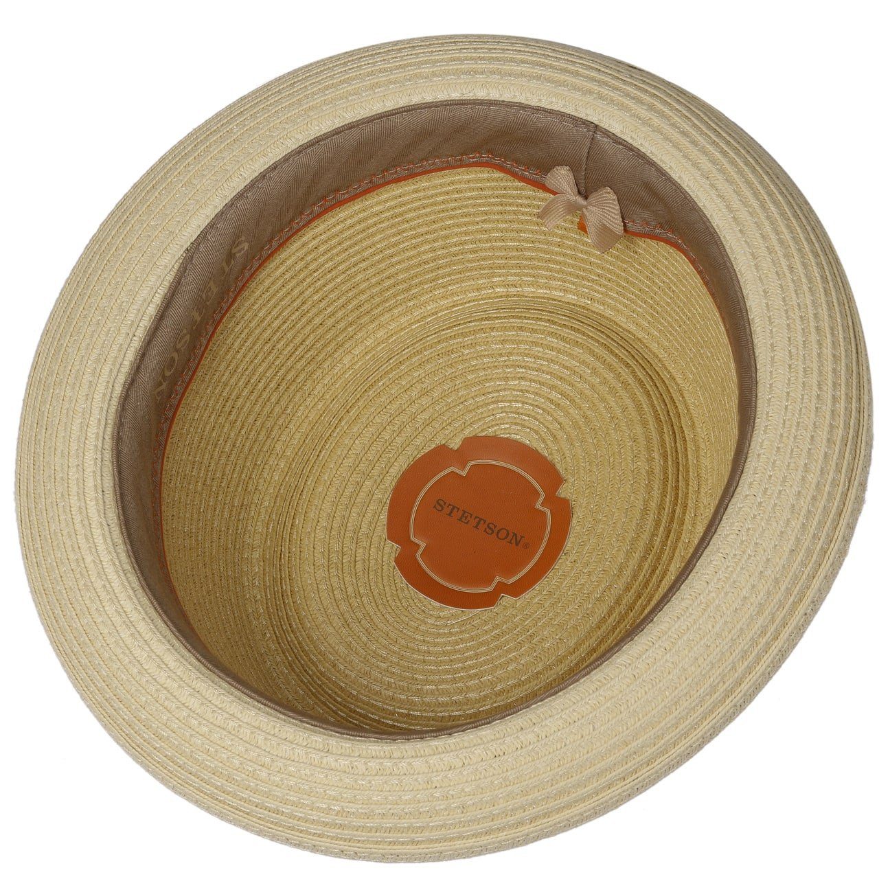 Stetson Licano Pork Pie - Toyo Strohut - Aus 100% Viskose- Mit UV-Schutz 40 - Natur