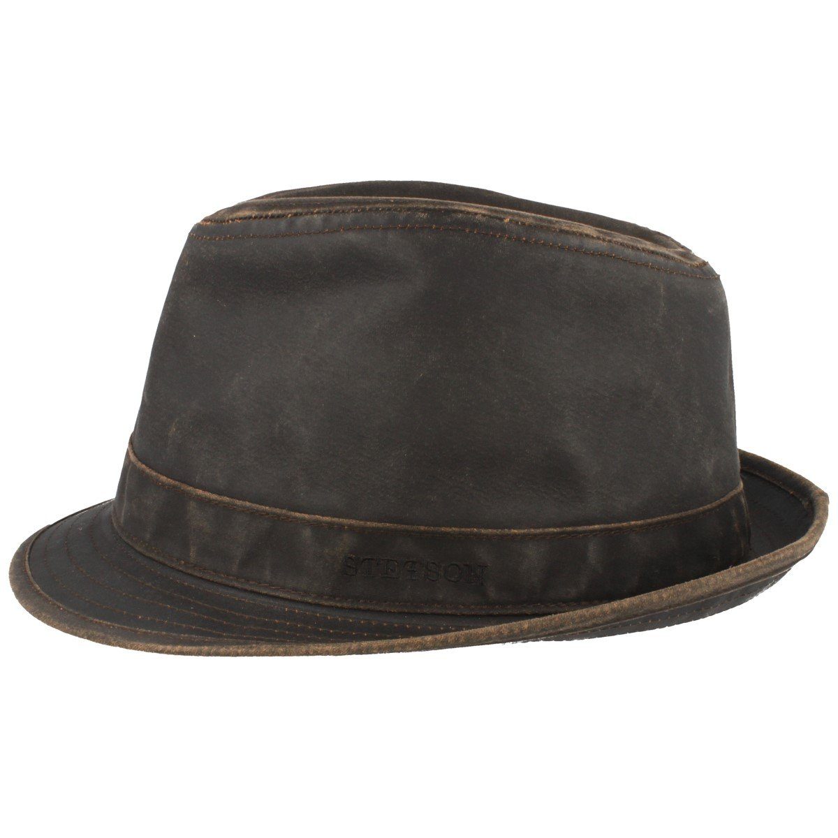 Stetson Odessa Vintage Trilby -  Old Cotton - Futter aus Baumwolle - Braun