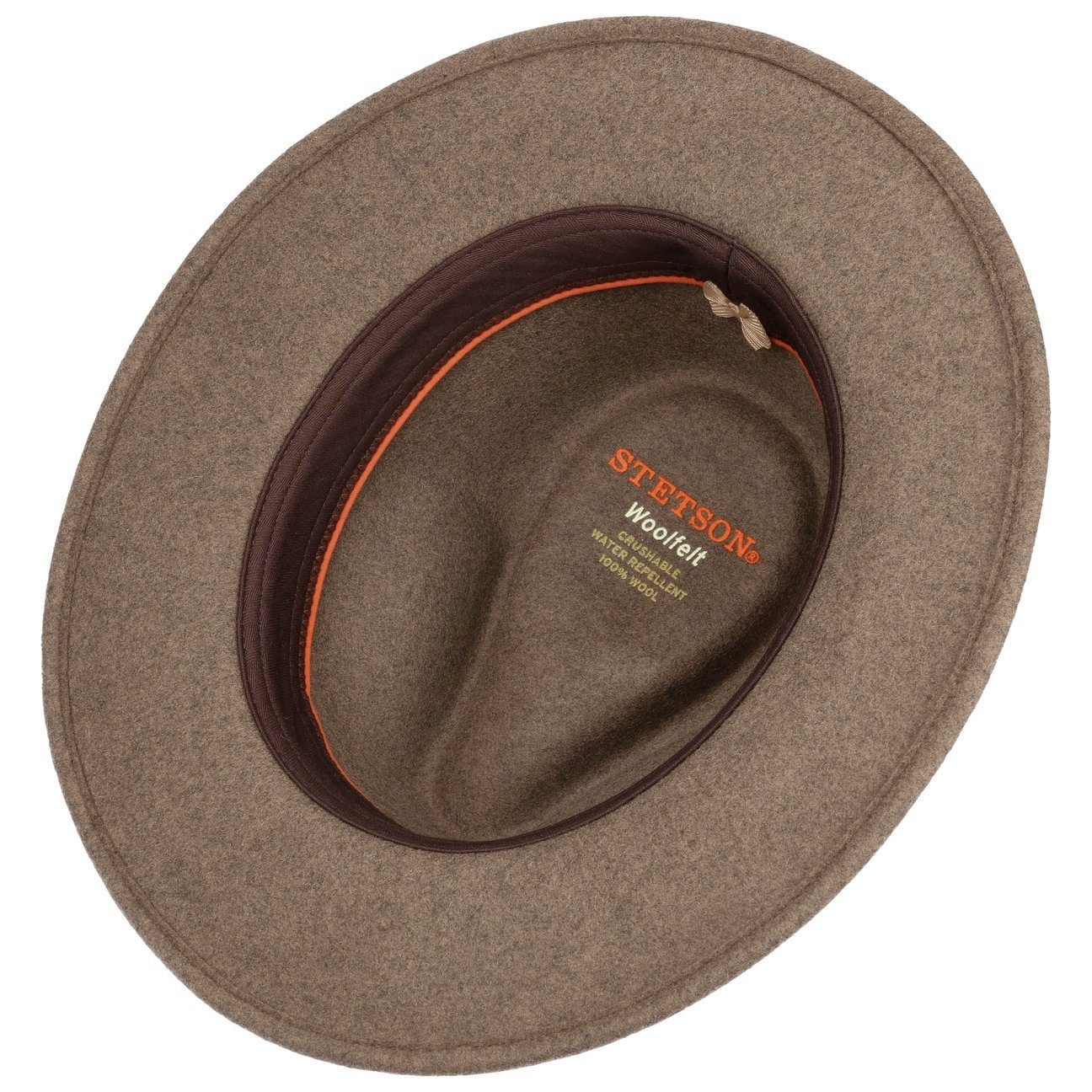 Stetson Rincova Woolmix Traveller - Wollfilzhut - Knautschbar / Wasserfest - Beige Meliert