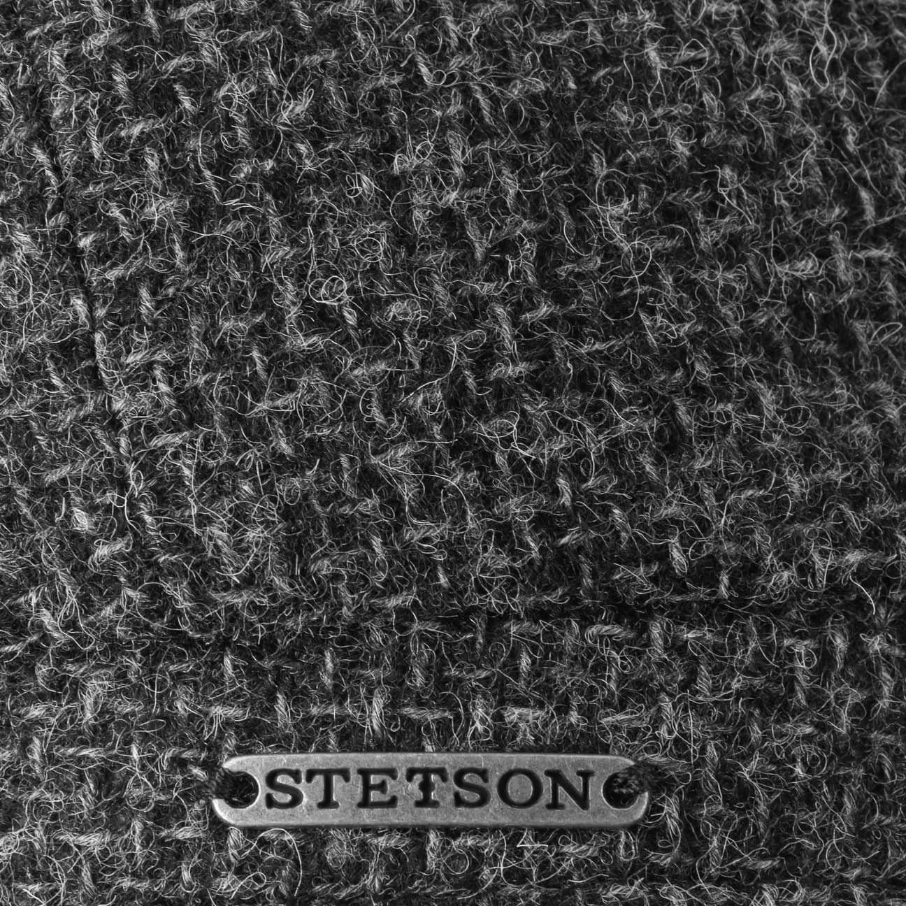 Stetson Hatteras Shetland - Schirmmütze aus 100% Shetland-Wolle - Grau