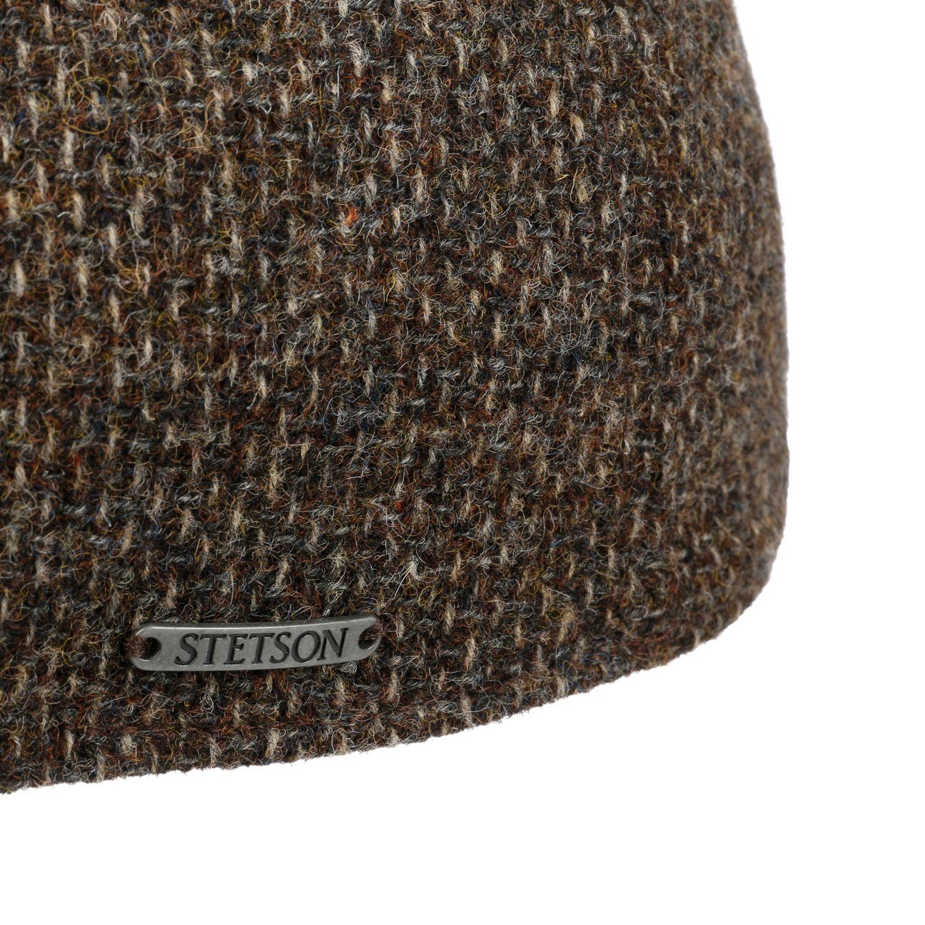 Stetson Texas Shetland - Duck Cap aus 100% Shetland-Wolle - Braun