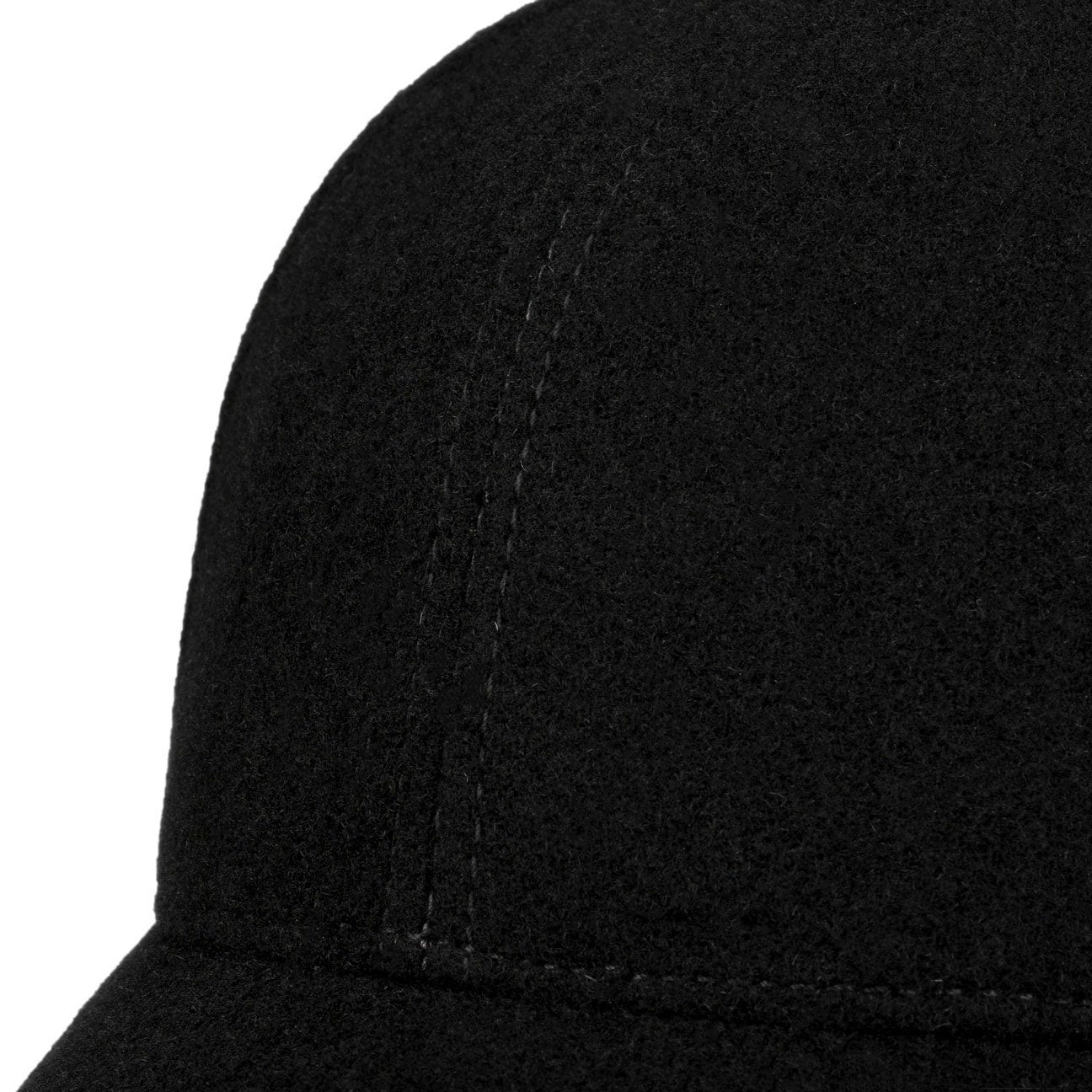 Stetson Vaby Wolle Kaschmir Basecap - mit Ohrenklappen - Schwarz