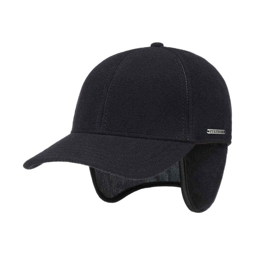 Stetson Vaby Wolle Kaschmir Basecap - mit Ohrenklappen - Dunkelblau