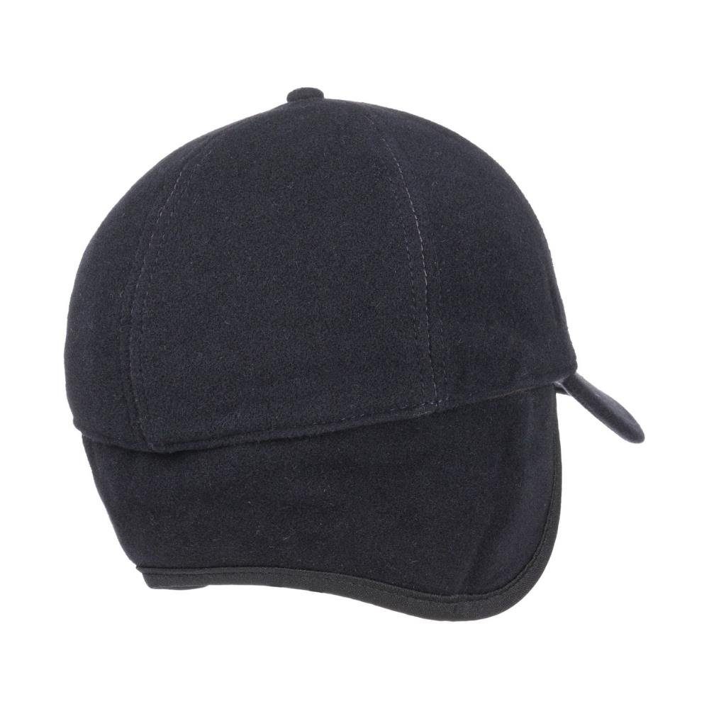 Stetson Vaby Wolle Kaschmir Basecap - mit Ohrenklappen - Dunkelblau