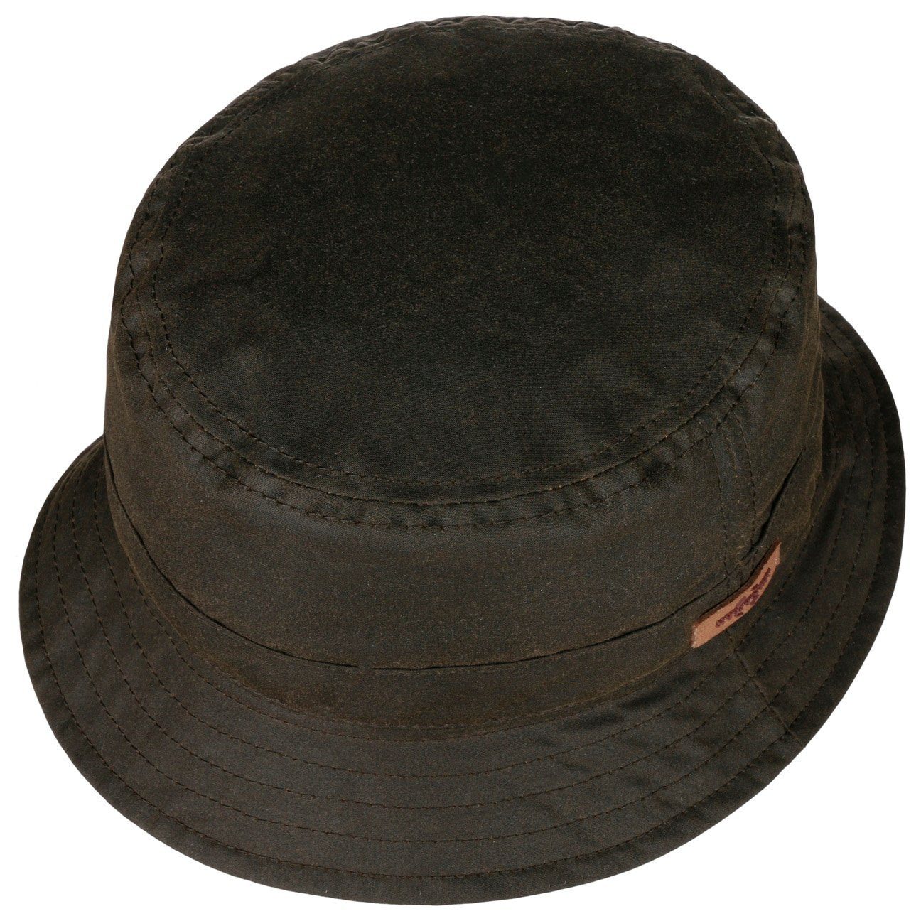 Stetson Bucket Waxed Organic Cotton - Anglerhut aus 100% nachhaltiger Baumwolle - Gewachst - Dunkelgrün